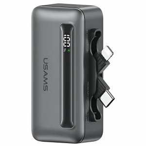 Powerbank 4500mAh 20W USB-C/Lightning Fast Charge szary