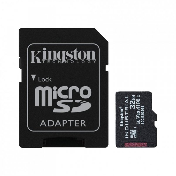 Karta pamięci Kingston Industrial microSD 32GB Class 10 UHS-I U3 + adapter