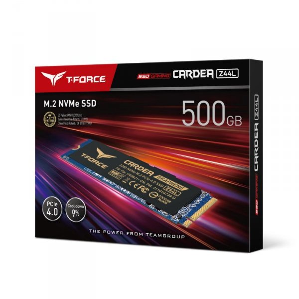 Dysk SSD Team Group Cardea Z44L 500GB M.2 PCIe NVMe Gen4 x4 (3300/2400)