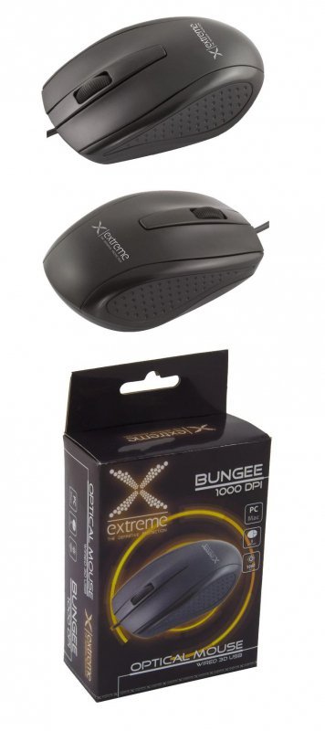 Mysz przewodowa Extreme 3D BUNGEE XM110K optyczna czarna