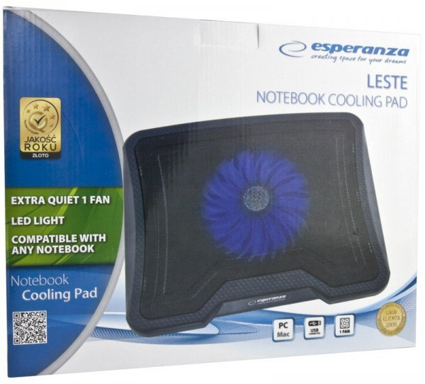 PODSTAWKA CHŁODZĄCA POD NOTEBOOKA EA143 LESTE / 15,4&quot;-15,6&quot;