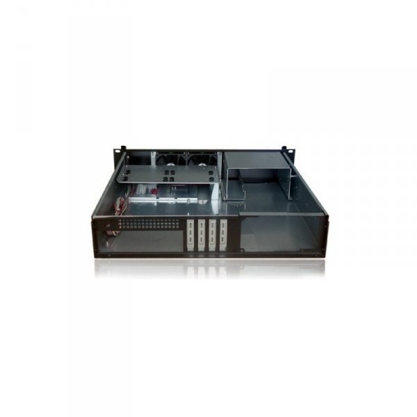 Kompaktowa obudowa PC ATX Rack 19cali 2U czarna