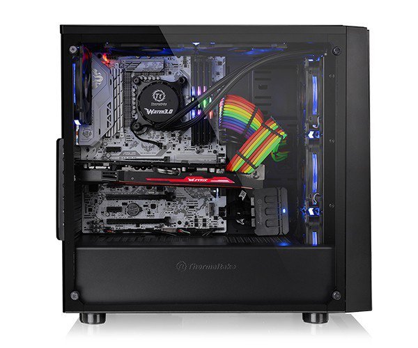 Versa J21 USB3.0 Tempered Glass - Black
