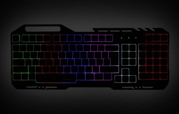 Klawiatura YKB 3200 Shadow metalowa, podświetlenie LED