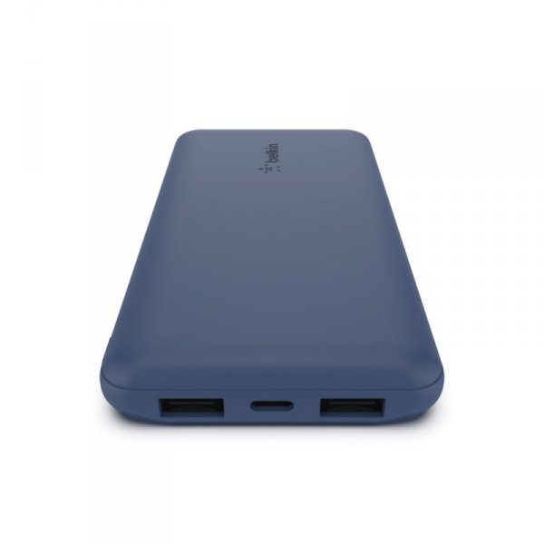 PowerBank 10 000mAh USB A i C 15W niebieski