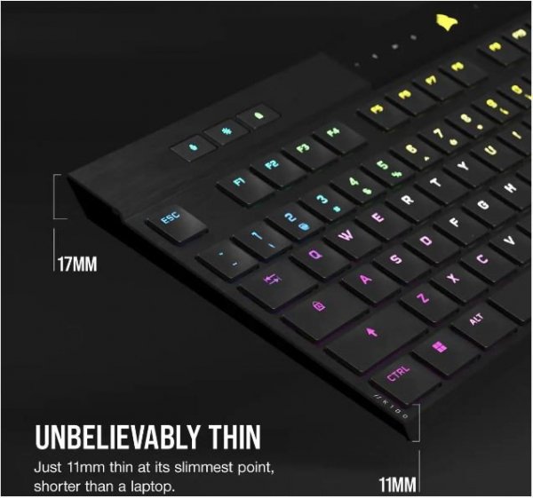 Klawiatura K100 RGB Air Wireless Ultra Thin Cherry MX