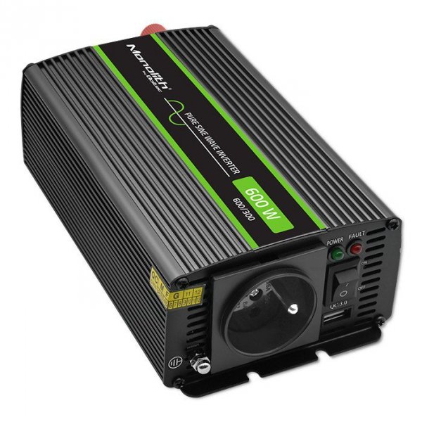 Przetwornica napięcia Monolith | 300W | 600W | 24V na 230V |     Czysty Sinus