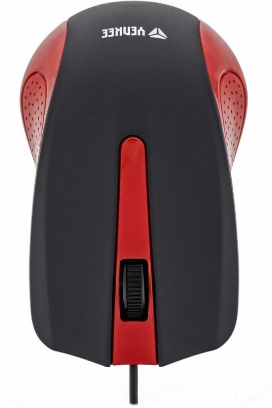 Mysz przewodowa USB 3 przyciski, gumowana powierzchnia