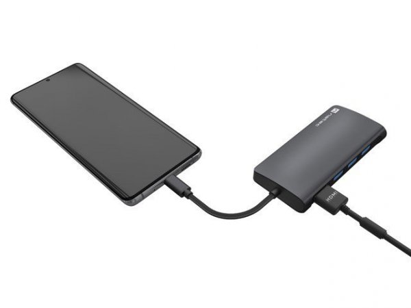 Multiport Adapter Fowler 2 V2 USB-C-&gt;HUB USB 3.0 3X, HDMI4K