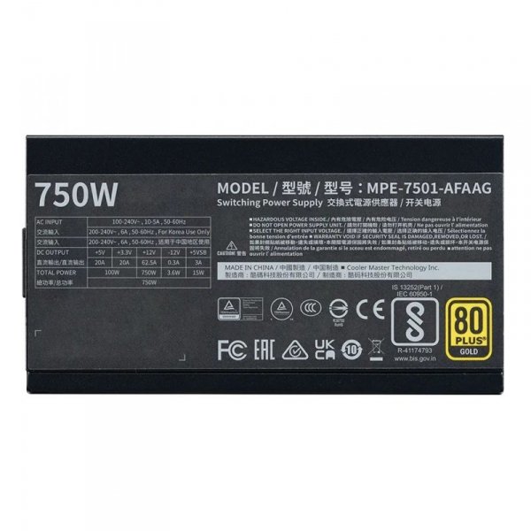 Zasilacz MWE Gold 750W v2 ATX 3.1