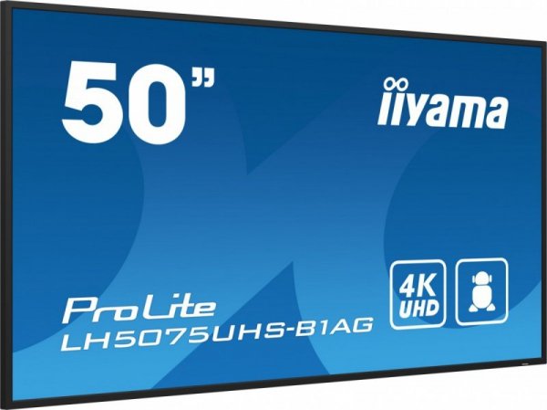 Monitor 50 cali LH5075UHS-B1AG,24/7,VA,ANDROID.11,4K,3xHDMI,DP,RJ45,  2xUSB,2x10W