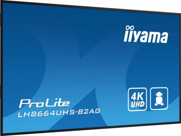 Monitor 86 cali LH8664UHS-B2AG,24/7,IPS,ANDROID.11,4K,3xHDMI,RJ45,    2xUSB,WiFi