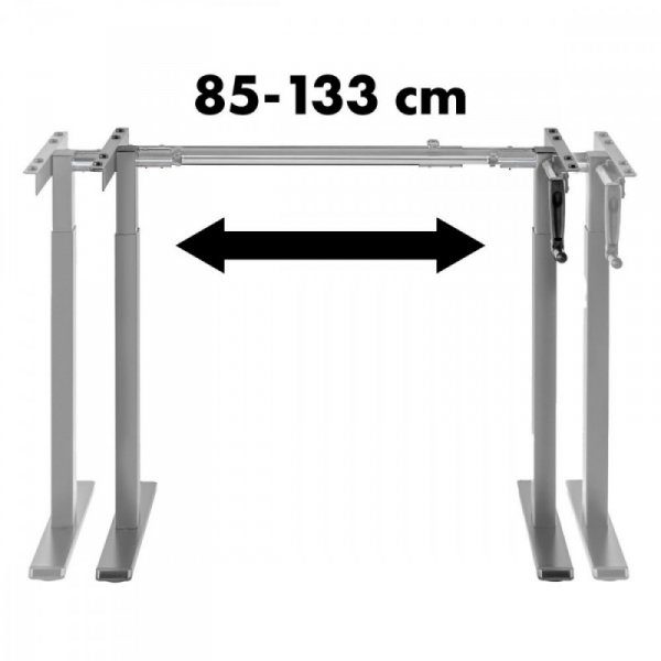 Biurko z regulacją wysokości MC-790NG  max 60kg Szare