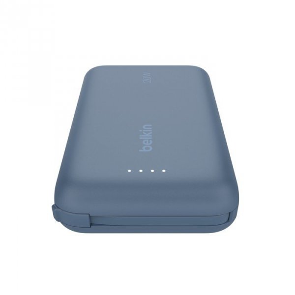 PowerBank BoostCharge 10k mAh 20w wbudowany kabel-C, port-C, niebieski