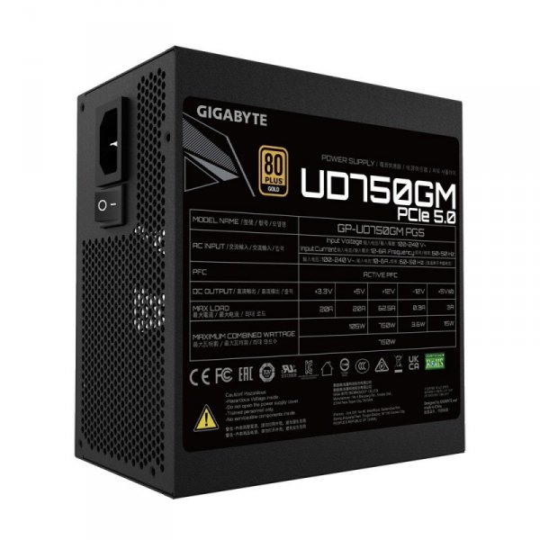 Zasilacz UD750GM PG5 750W 80PLUS GOLD ATX