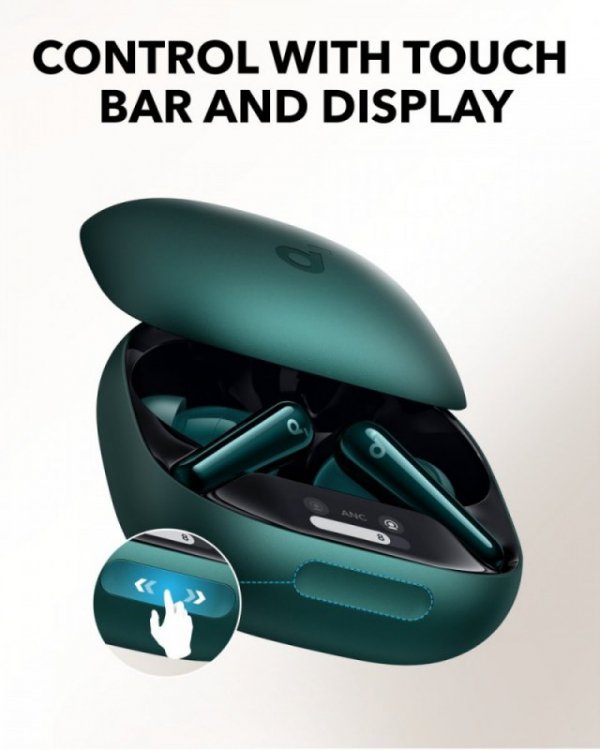 Słuchawki bezprzewodowe Soundcore Liberty 4 PRO Bluetooth zielone