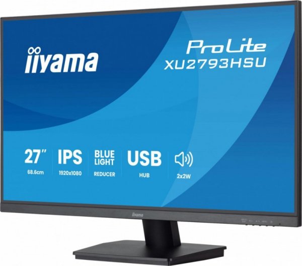 Monitor 27 cali XU2793HSU-B7 IPS.HDMI.DP.2x2W.1ms.100Hz.USBx2.300cd/m2.FlickerFree