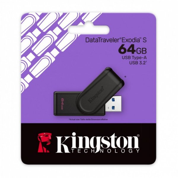 Pendrive Data Traveler Exodia S 64GB USB3.2 Gen1