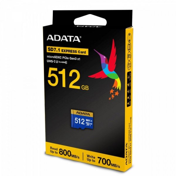 Karta pamięci microSDXC 512GB SD7.1 Express serii Premier Extreme 800/700 MB/s