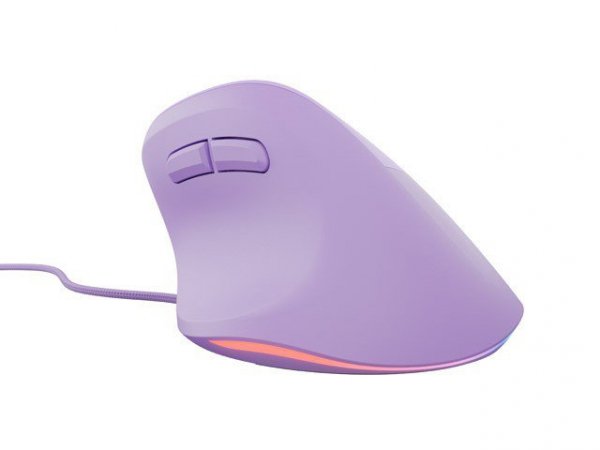 Mysz wertykalna CRAKE 2 PRO 128000DPI optyczna lawendowa