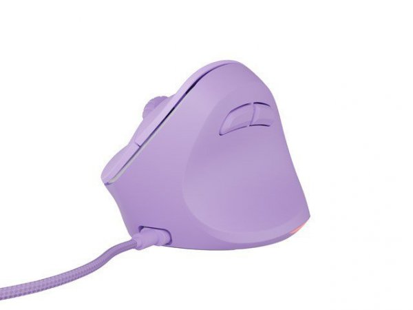 Mysz wertykalna CRAKE 2 PRO 128000DPI optyczna lawendowa