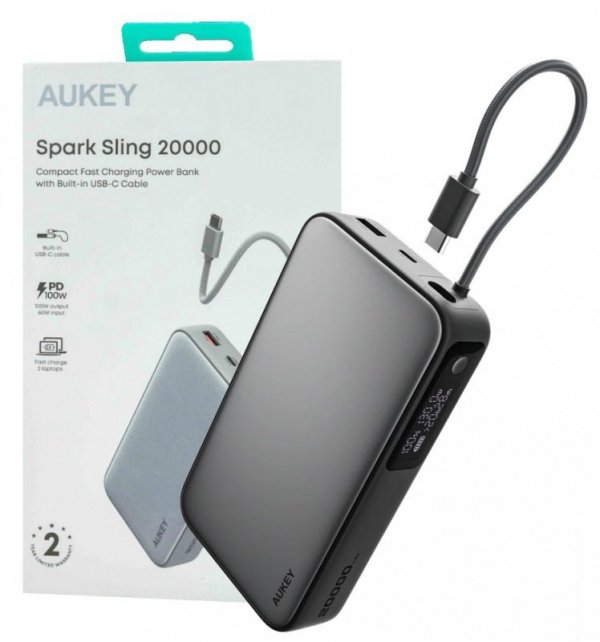 PB-Y48 PowerBank 20000mAh 130W 4xUSB LED PPS kabel USB-C