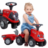 FALK Traktorek Baby Case IH Ride-On Czerwony z Przyczepką + akc. od 12 miesięcy