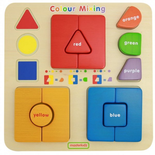 MASTERKIDZ Tablica Edukacyjna Układanka Łączenie Mieszanie Kolorów Montessori