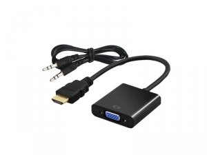 Adapter HDMI (M) - VGA (F) z audio, CL-23/B