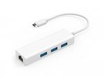 Przejściówka USB-C do Ethernet LAN + USB 3.0 HUB  do APPLE MacBook