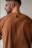 T-shirt oversize do tańca BÁILALO LOCO - cynamon 