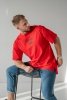 T-shirt oversize do tańca BÁILALO LOCO - czerwony