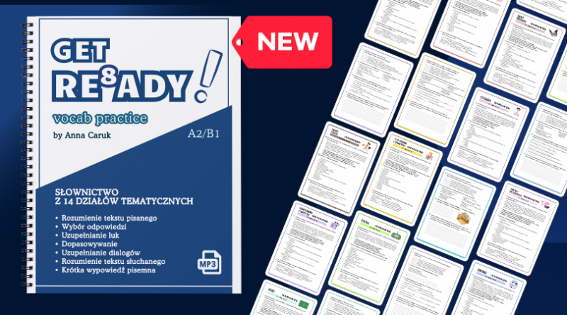 Get Ready Vocab Practice do E8 14 działów tematycznych +mp3