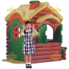 most z tunelem kolor, domek most z tunelem, domek leśna chata, z weranda domek, domek na plac zabaw, domek plastikowy, domek do ogrodu, domek w serduszka, domek plastikowy z bala