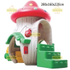 domek grzybek, domek most z tunelem, domek leśna chata, z weranda domek, domek na plac zabaw, domek plastikowy, domek do ogrodu, domek w serduszka, domek muchomor 2