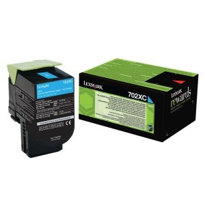 Lexmark oryginalny toner 70C2XC0, cyan, 4000s, extra duża pojemność, return