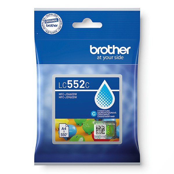Brother oryginalny ink / tusz LC552C, cyan, 550s