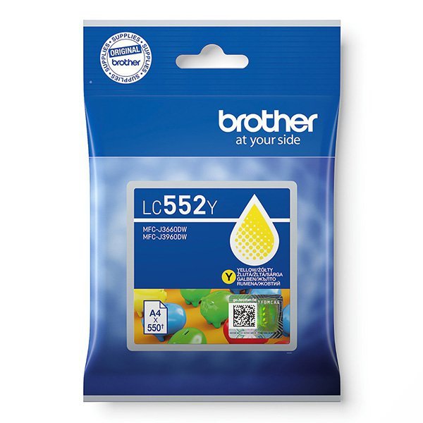 Brother oryginalny ink / tusz LC552Y, yellow, 550s