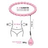 HHW02 HULA HOP LIGHT PINK Z WYPUSTKAMI I OBCIĄŻNIKIEM HMS