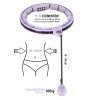 ZESTAW HULA HOP MAGNETYCZNY VIOLET HHM13 Z LICZNIKIEM HMS + PAS WYSZCZUPLAJĄCY BR163 RED