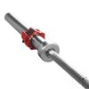 GO450 (+ ZG1000R) GRYF OLIMPIJSKI 18.5KG 2200MM HMS Z ZACISKAMI LOCK JAW RED