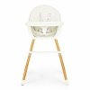 Krzesełko fotelik do karmienia 2w1 beżowe ECOTOYS