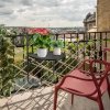 Stolik balkonowy składany zawieszany na balustradę czarny ModernHome