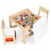 Zestaw mebli dla dzieci stolik + 2 krzesła tablica kredowa ECOTOYS
