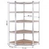 Regał magazynowy narożny 180x90x40 cm stal galwanizowana 5 półek 875 kg ModernHome