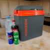Lodówka turystyczna 20L KAMAI HORIZON, elektryczna 12/230V, kolor antracytowy z czerwonym akcentem