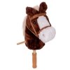 Hobby Horse koń na kiju z kółeczkami oraz dźwiękiem inSPORTline Arklino