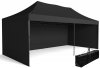 Pawilon handlowy ekspresowy - 3x6 m - czarny