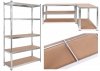 Regał stalowy magazynowy 200kg 5 poziomów 205x120x45 cm ocynkowany