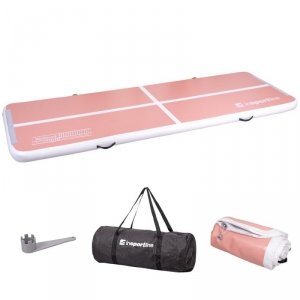Ścieżka akrobatyczna do ćwiczeń Airtrack inSPORTline Airstunt 300x100x10 cm pink